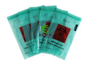 China Sealed Biohazard Specimen Transport Bags , Gravure Printing Zipper Plastic Bag wholesale