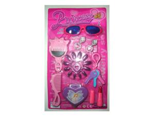 China Hot sell beauty toy set with comb,nailplate,mirror,earring wholesale