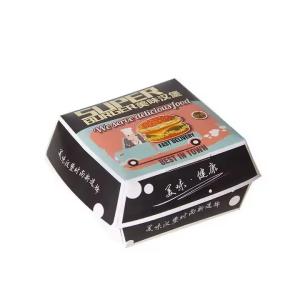China Hot Dog Burger Food Container Paper Packaging Takeout Bagasse Box Custom Order Stamping for Your Business Needs on sale