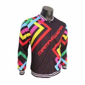China Rib Bottom Mens Running Jacket / Polyester Sport Coat Long Sleeve wholesale