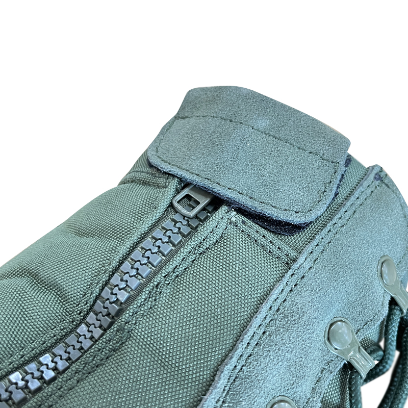 Blue Cowhide Fleece and Rubber Training Boots for Men Comfortable Ankle Length Shoes