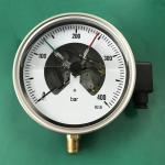 Glass 160mm Pressure Gauge Radial Mounting 400 Bar KL 1.6 Stainless Steel