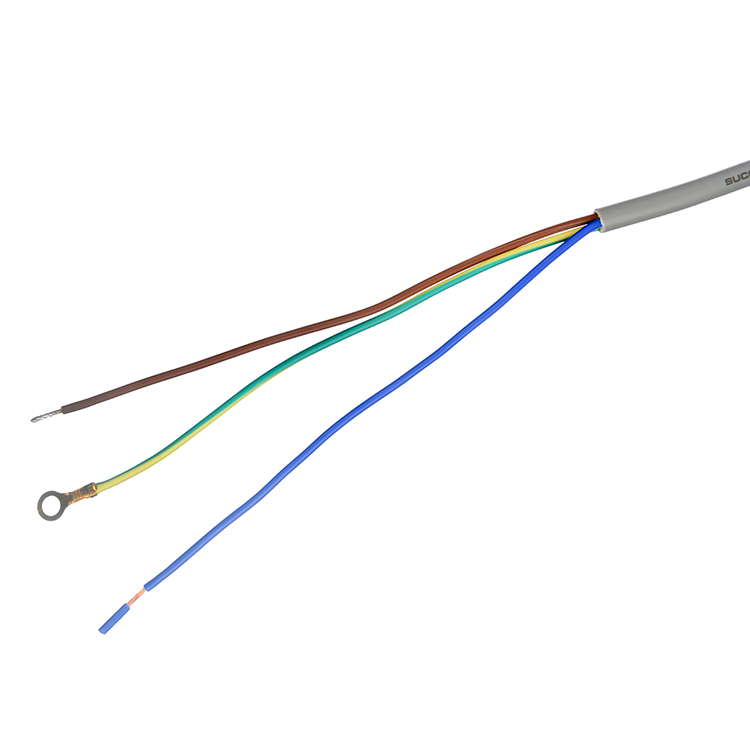 Cable Specification H05VV-F/H05RN-F 3x0.75-1.5MM2 VDE Standard Power Cable Grey or Customized for AC Computer Power Cord