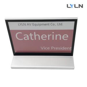 China PVC Material Smart Digital Nameplate , 7.5 Inch Screen Table Name Plate wholesale