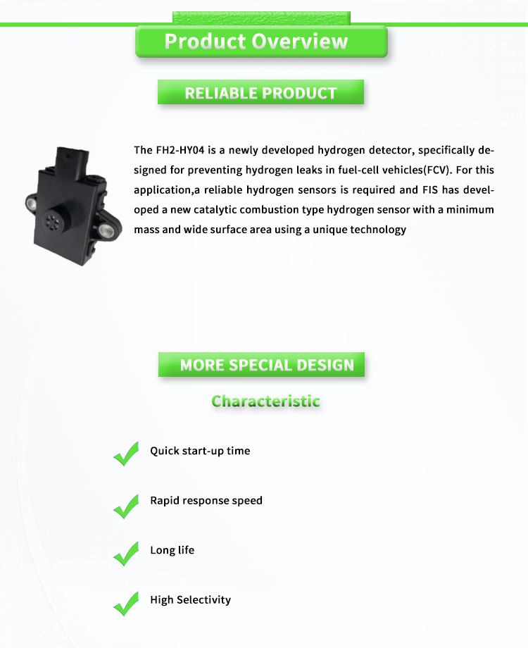 FH2-HY04 Hydrogen Detection Module for Fuel Vehicle Refueling and Concentration Detection