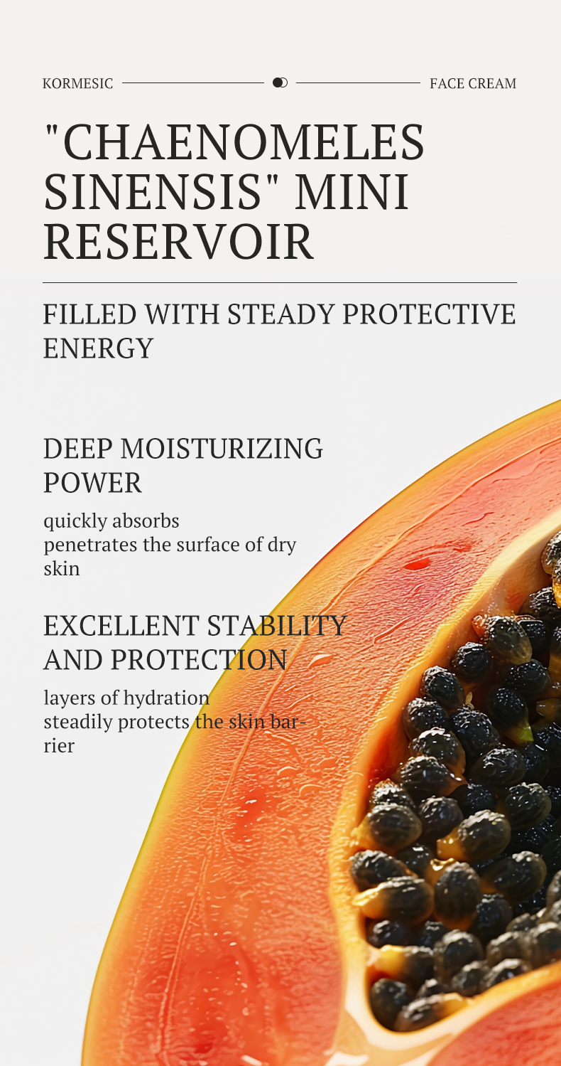 OEM ODM Anti Aging Private Label Moisturizer Lotion Beauty Skin Care Whitening Face Cream Papaya Moisturising Cream