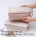 New Fashion Travel Makeup Brush Mesh Cosmetic Bag,Portable Canvas Travel