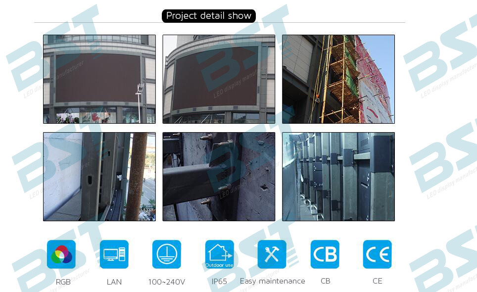 P6 RGB SMD Outdoor advertising LED Display Full Color Waterproof High Luminance
