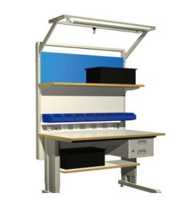 China Grey Metal 10e6 Ohms Electronic Workstation ESD Workbench wholesale