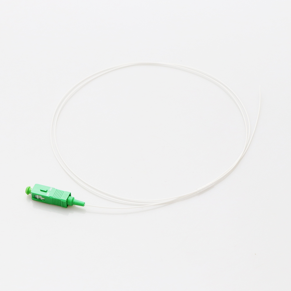 0.9mm Diameter Fiber Cable Assembly 9 / 125 G657A1 SC / UPC Simplex Polished White