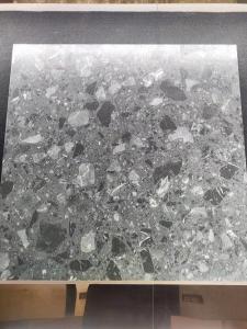 China Anti Scratch Terrazzo Porcelain Tile White Gray Beige Black Color wholesale
