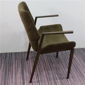 China Italy Style Metal Wood Frame 46cm High Back Dining Chair wholesale