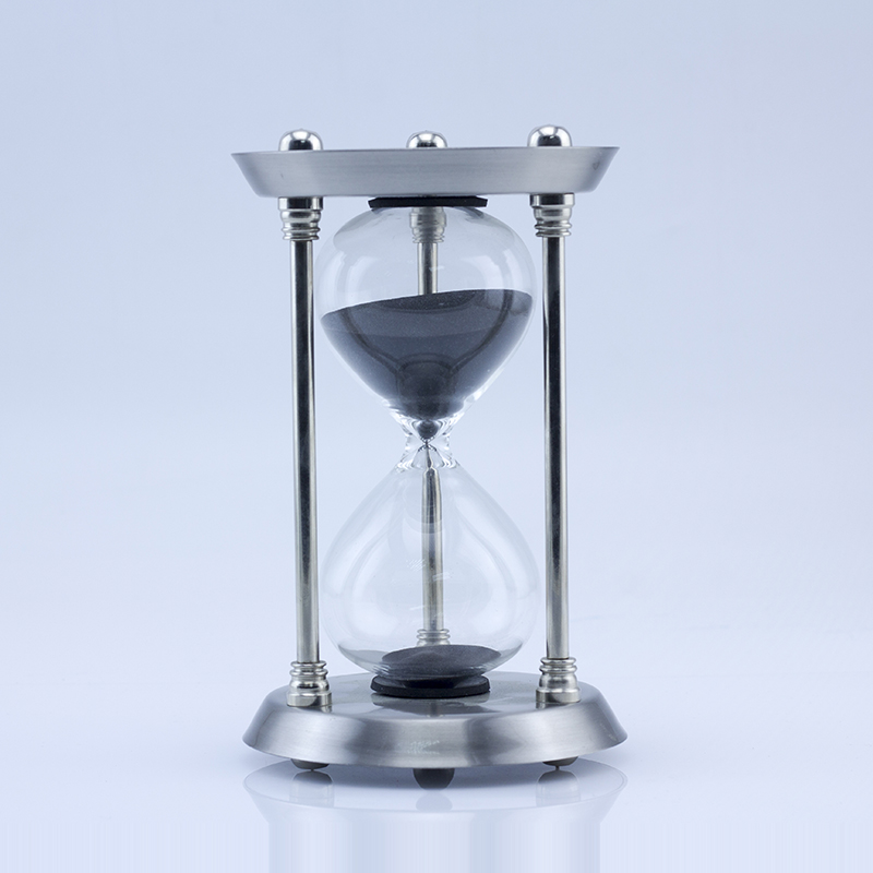 Vintage Brass Hourglass 2 Minute 5 Minute Metal Hourglass Sand Timer Sand Clock