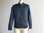Mens Navy Color Nylon Bomber Jacket With Rib Trim High Fashion TW61805