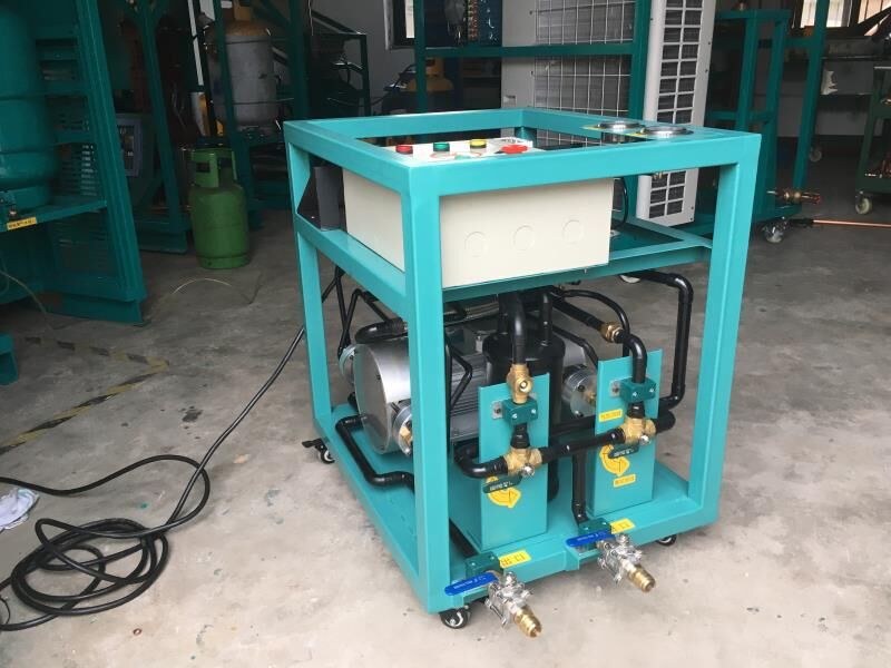 R123 SF6 R245FA R1233ZD Chiller Maintenance Low Pressure Refrigerant Recovery Machine CE Certification
