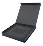 Book Shape Magnetic Paper Gift Box with Foam Insert Luxury Rigid Cardboard Photo