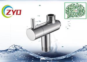 China Stainless Steel Shower Head Diverter Valve Silver Nickle Plating Finish wholesale