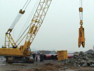 China Rope Pulley Grab With Crawler Crane wholesale