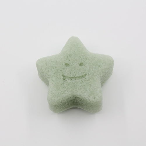 OEM ODM Vegetable Fibre Konjac Green Tea Sponge For Acne Prone Skin