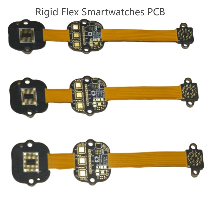 Polyimide FR4 Rigid Flex PCB SMT Fabrication For Smart Locks Security Cameras