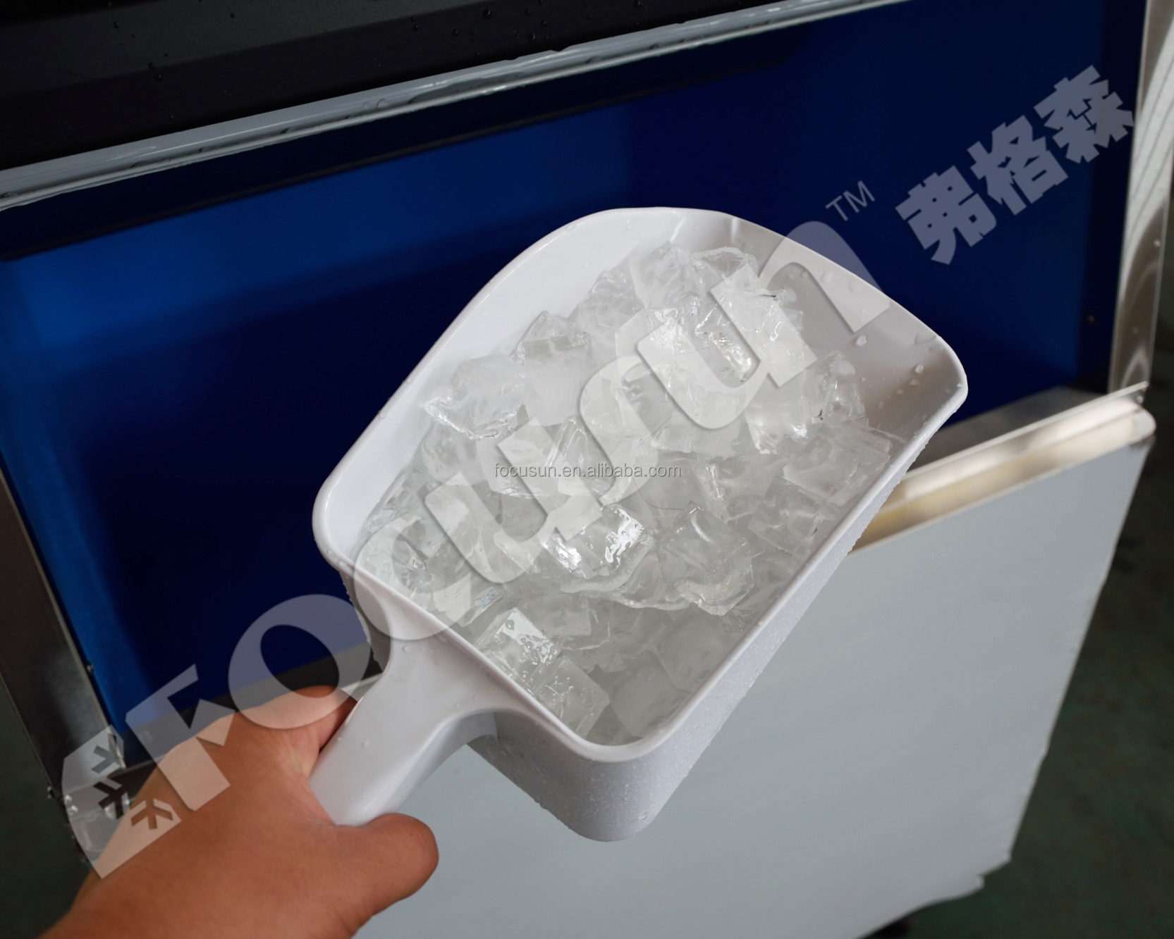Aspera Compressor Split Air Cooler Automatic Ice Machine 680kg Commercial Cube Ice Maker
