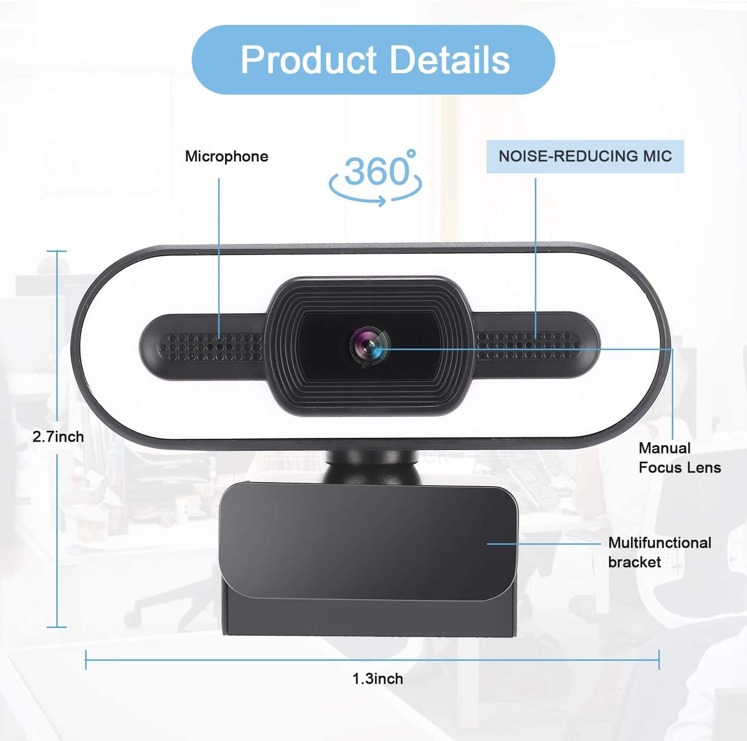 Weatherproof 2K 4K Livestream Camera Version 4K HD Webcam Q16