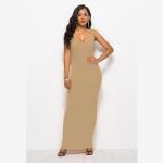 Plus size solid soft cotton summer fashion casual long t-shirt dress
