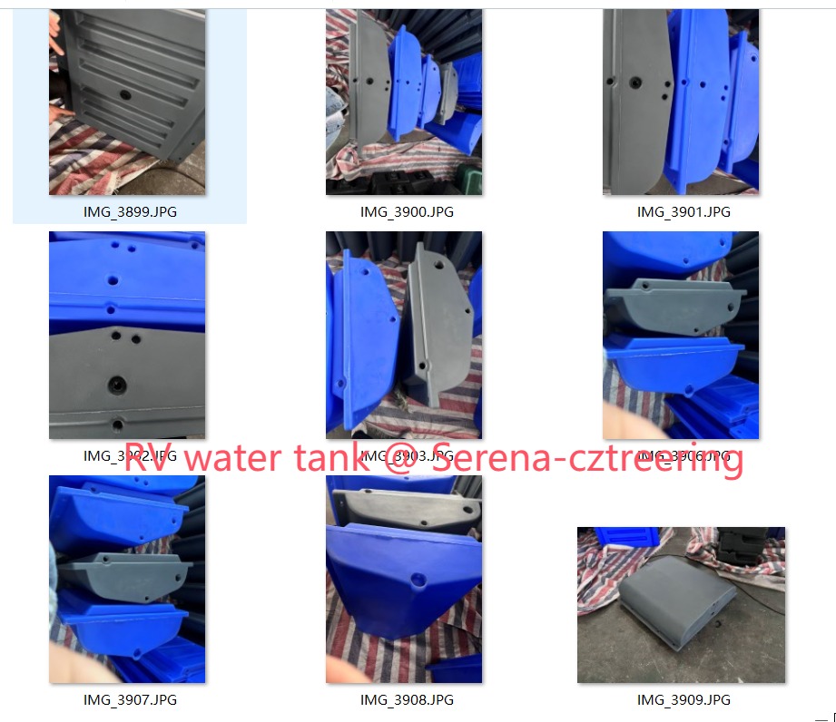 Rotational Molding Process Polyethylene 120L RV Camper Fresh Water Tanks For Camper Trailers