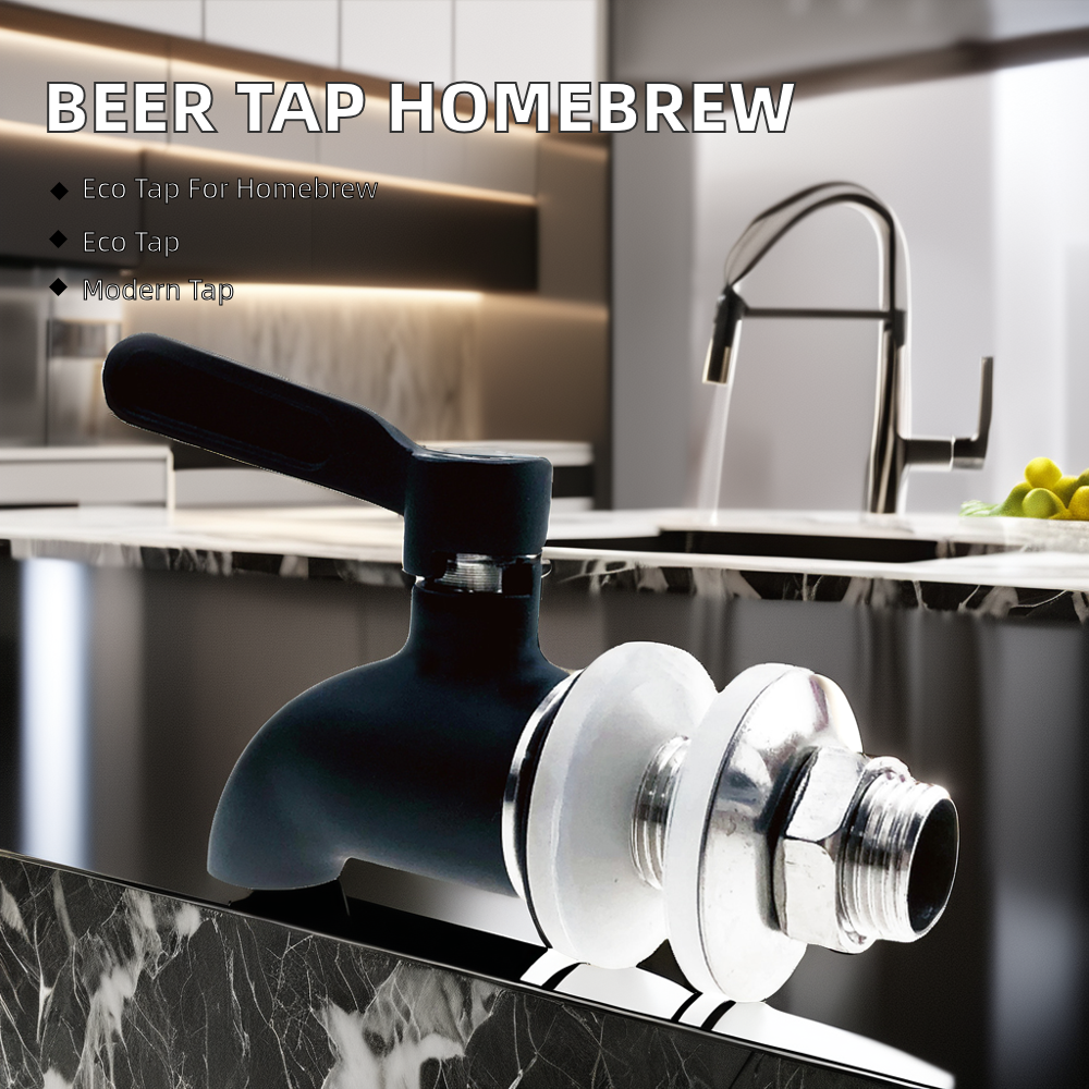 Polish Finish Modern Stainless Steel Single-Handle Faucet for Homebrew and Outdoor Bar