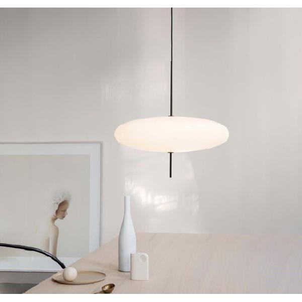 Black And White Flying Saucer Pendant Light Modern Art Bedroom Pendant Lamp(WH-GP-116)