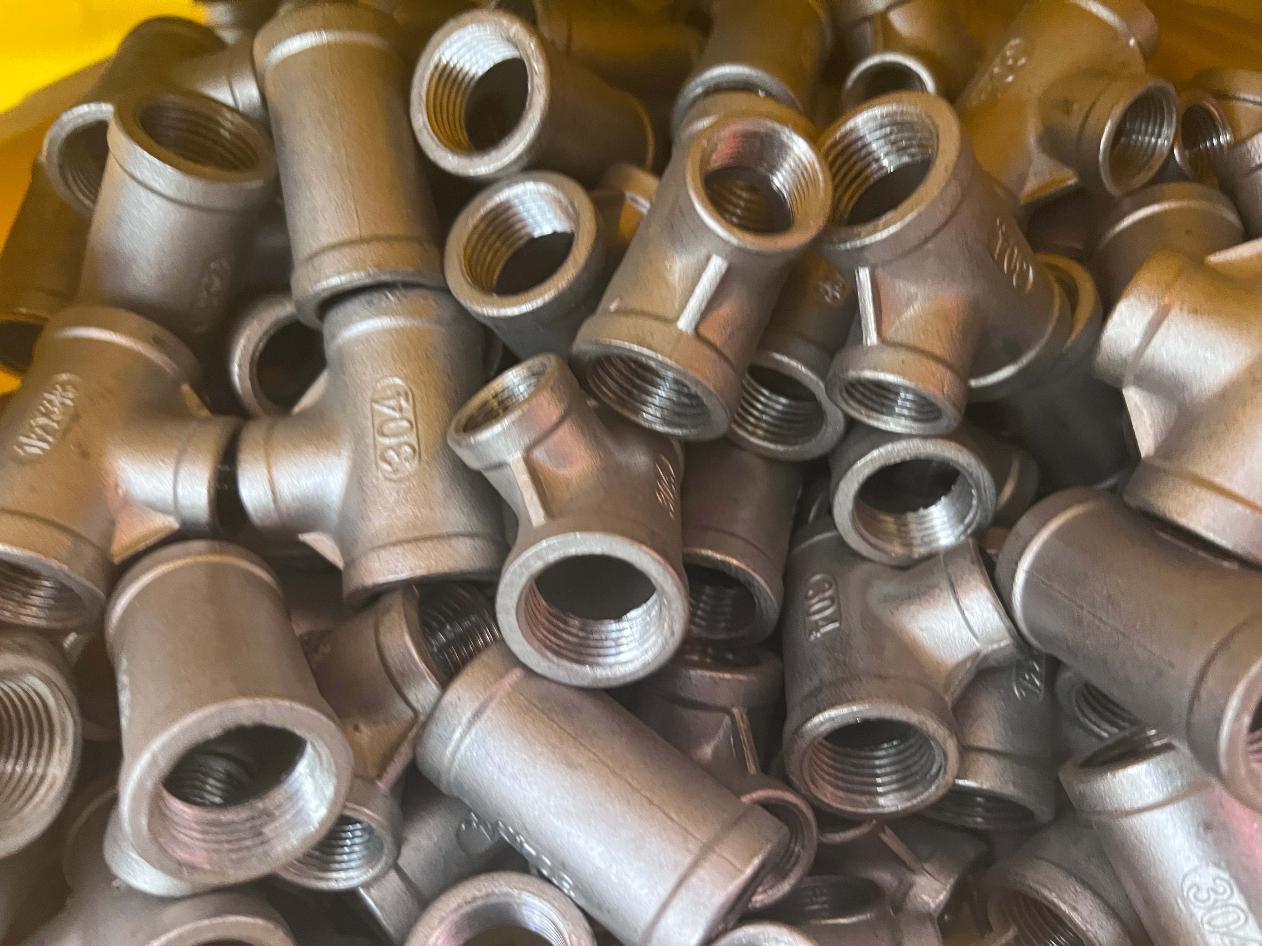 Stainless Steel Female Thread Equal Tee BSP NPT Fittings