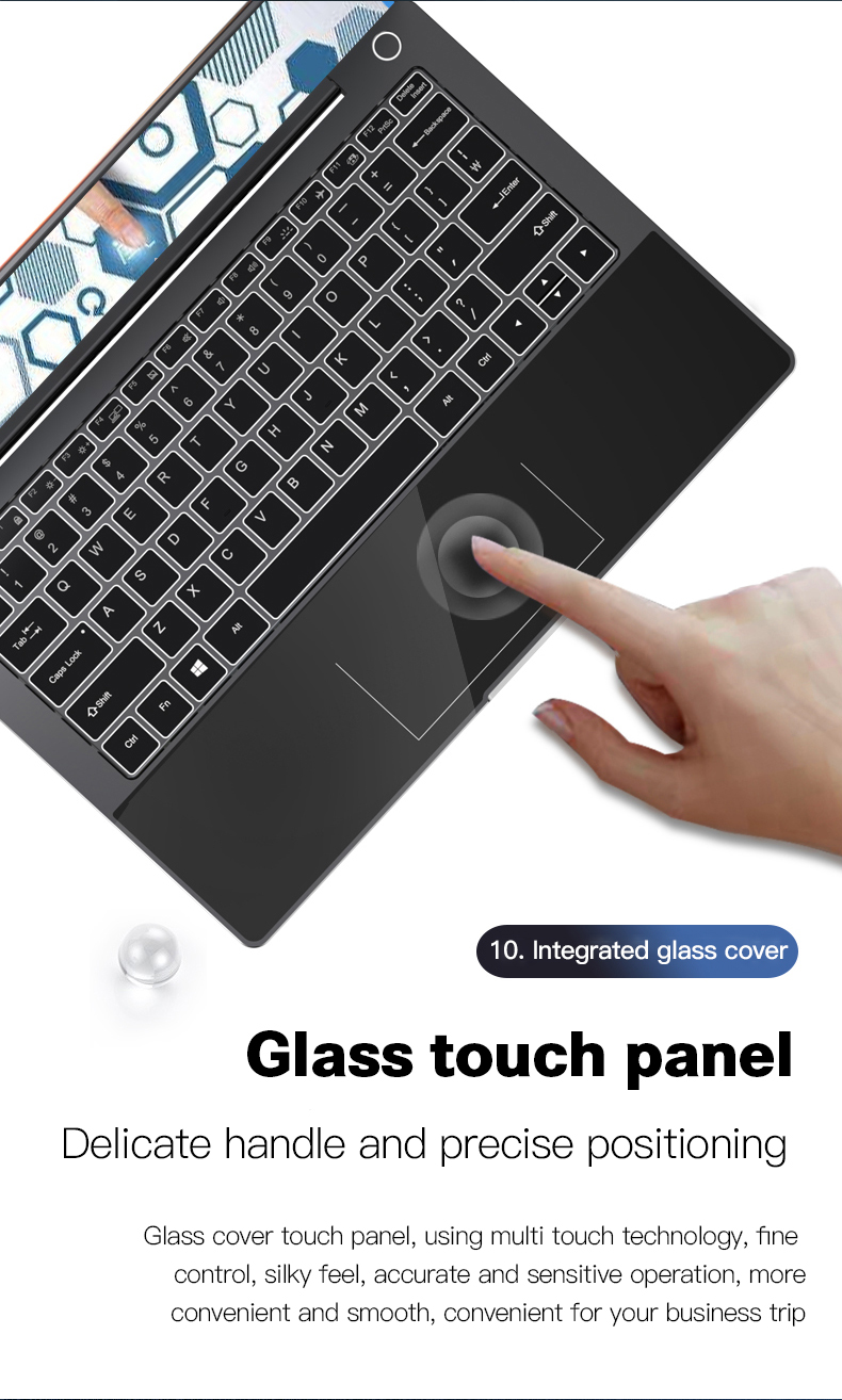 720p Camera Slim Bezel Laptop Core I7 10510U CPU 16G RAM 1TB SSD