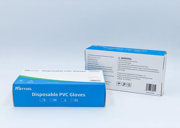 100PCS ONE BOX Medical PVC Examination Powder Free Disposable Vinyl Gloves With