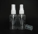Transparent Customized Spray Bottle 100 Ml PET With PP Cap