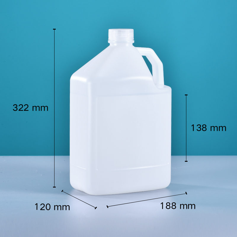 1 Gallon Plastic Bottle For Liquid Seasoning Container With Handle And Logo Lable Sticker