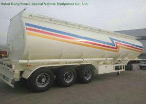 China 52m3 Fuel Tanker Semi Trailer 3 Axles 4 Compartments For Diesel ,Oil , Gasoline, Kerosene Transport wholesale