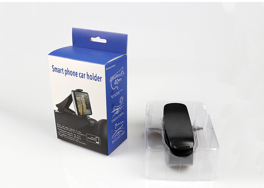 ABS Adjustable Phone Holder Dashboard Mounted Easy Operation Black White