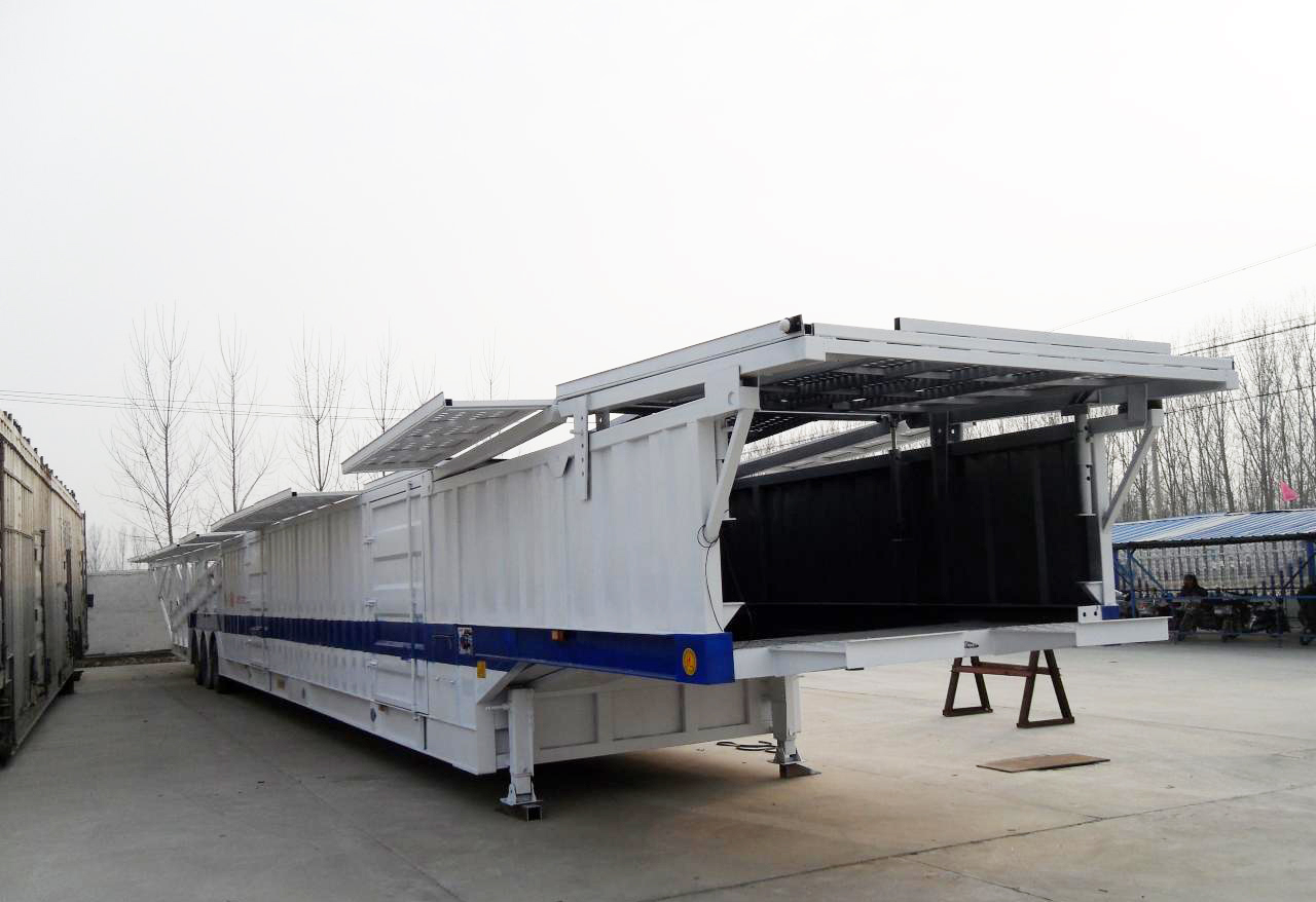 3 Axles Car Carrier Semi Trailer with Steel Material and 40000KG Payload