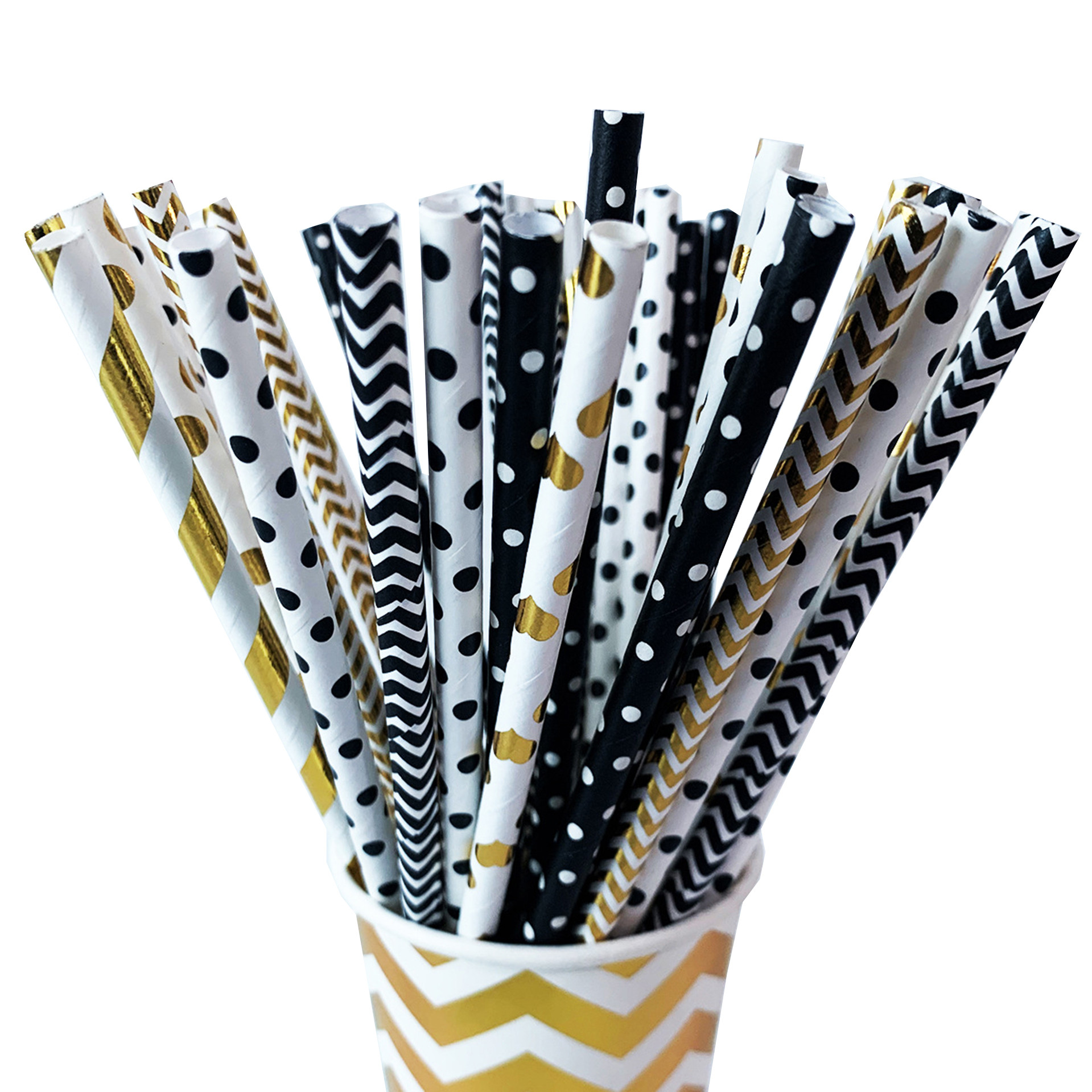 Colorful Paper Drinking Straws Bubble Tea Straws With CMYK Pantone