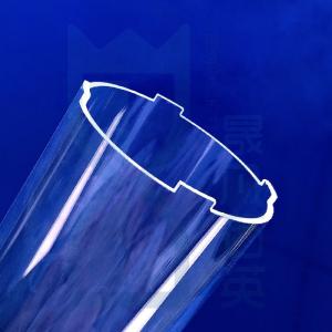 China Transparent Heat Resistant Silica Quartz Glass Tube Large Diameter Morse 6.5 wholesale