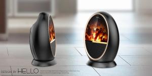 China Black Small Indoor Electric Fireplace TNP-2008I-G3 With Led Energy Saving Technology wholesale