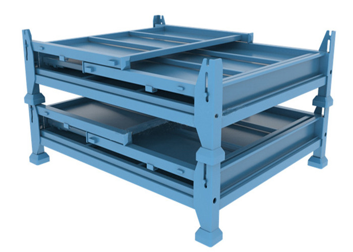 Steel Lifting Pallet Storage Box Stackable Stillages Bins For Waste Material 1.5T Load