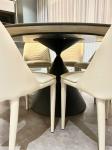 Creative Rock Plate Luxury Hotel Furniture Rotating Round Table Chairs