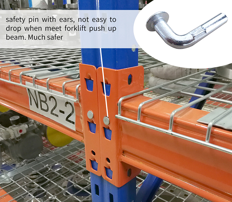 7mm Width Beam Ends J-Pins The Essential Component for Warehouse Storage Pallet Racks