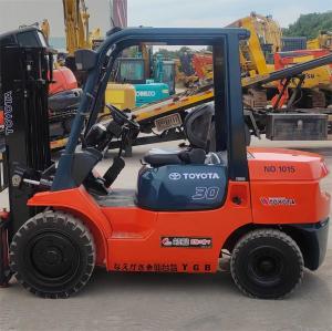 China Secondhand Diesel Toyota 3 Tonne Forklift Standard Stage With Container Mast wholesale