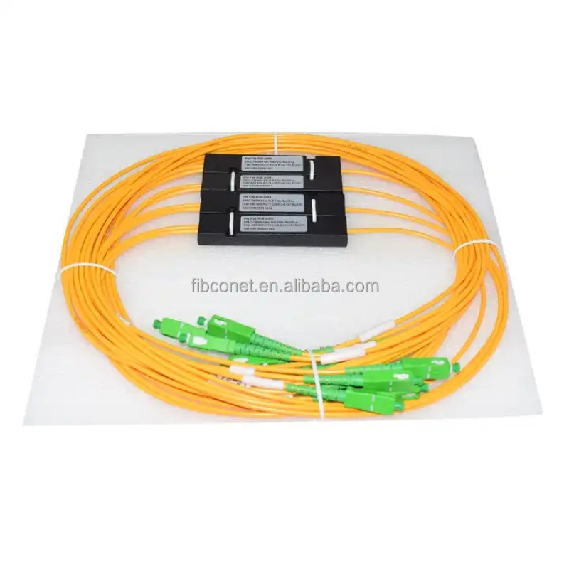 FTTH CWDM SC APC Stainless Steel ABS Box Fiber Optic WDM 1310 1490 1550nm 3-Port FWDM