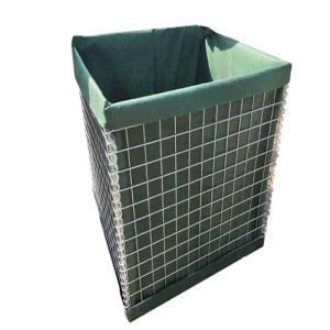 China Army Galvanized Welded 50x50mm Defensive Barrier With Geotextile wholesale