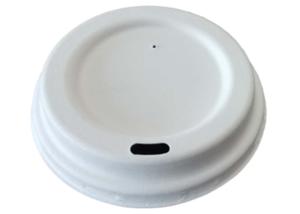 China Eco Friendly 16oz Cups Bagasse Cup Lid 90mm wholesale