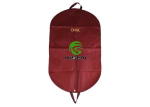 China Foldable Non Woven Suit Bag , Portable Mens Hanging Garment Bag Custom Logo wholesale