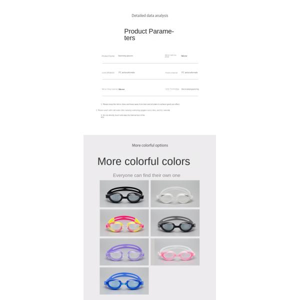 Exquisite Comfortable Swim Goggles For Adults Leak Proof Swim Goggles High Toughness